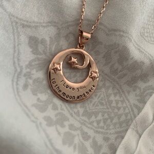 Rose Gold I Love You Necklace